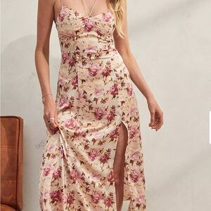 Kiss the Sky Floral Print Maxi Dress